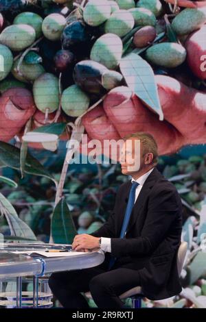 Roma, Italia. 28 giugno 2023. Roma, studi Rai ex Teulada, trasmissione tv "porta a porta". Nella foto: Credit: Independent Photo Agency/Alamy Live News Foto Stock