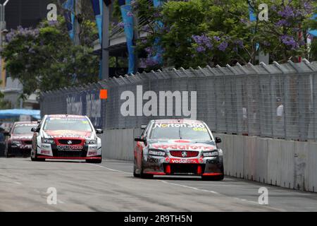 La V8 Supercar Championship Race al Sydney Telstra 500 si è tenuta al Sydney Olympic Park tra il 3-5 dicembre Sydney, Australia - 05.12.10 Foto Stock