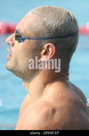 Florent Manaudou durante i Campionati francesi di nuoto Elite il 15 giugno 2023 a Rennes, Francia - foto Laurent Lairys / DPPI Foto Stock