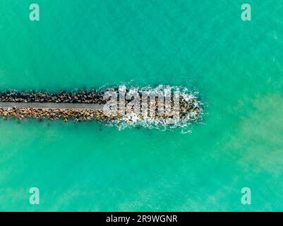 Vista aerea di Murrells Inlet, South Carolina, con splendide acque turchesi Foto Stock