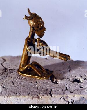 Belle arti, paesi, Ghana, pesi d'oro degli Ashanti, animali, pezzi di ottone, collezione privata, COPYRIGHT DELL'ARTISTA NON DEVE ESSERE CANCELLATO Foto Stock