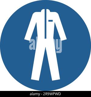 ISO 7010 M010 – indossare indumenti protettivi Illustrazione Vettoriale