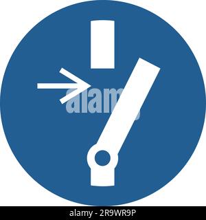ISO 7010 M021 – scollegare prima di eseguire interventi di manutenzione o riparazione Illustrazione Vettoriale