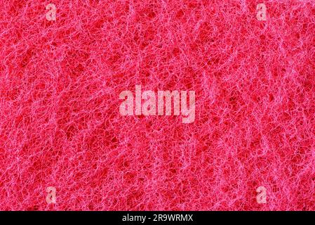 Macro di rosa spugna sintetica texture, lato di scrubbing Foto Stock