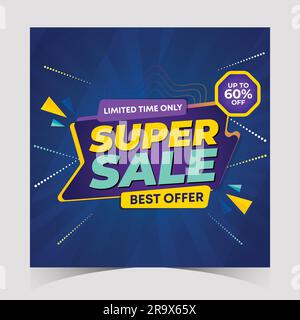 messaggi promozionali per i modelli di banner di sconto per le vendite flash. modello di banner di vendita. banner web per mega promozione promozione promozione promozione promozione sconto banner. grande offerta Illustrazione Vettoriale