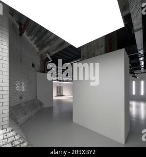 Studio bianco. Victoria House Basement, Londra, Regno Unito. Architetto: na , 2021. Foto Stock