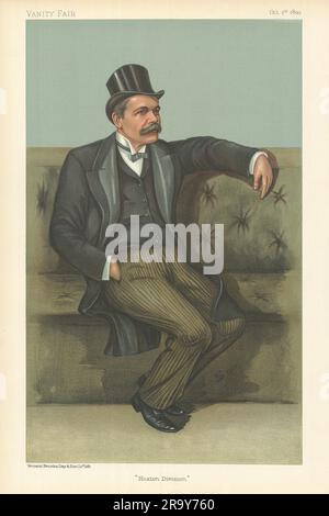 Il CARTONE ANIMATO DELLA SPIA VANITY FAIR, il dottor James Stuart "Hoxton Division". Da ROBA 1899 stampa Foto Stock