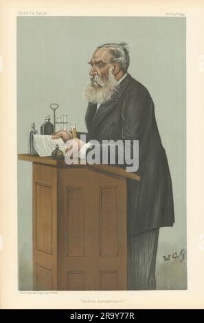 CARTONE ANIMATO SPIA VANITY FAIR Dr Thomas Stevenson 'Medical Jugiurisprudenza' Chemist 1899 Foto Stock