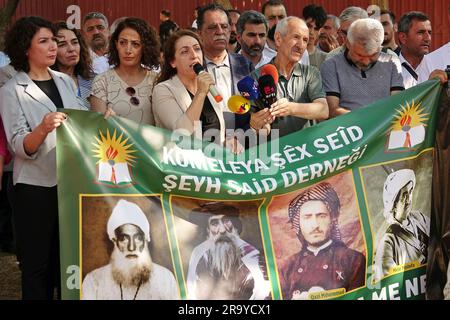 Diyarbakir, Turchia, 29/06/2023, il leader curdo Sheikh Said è stato commemorato a Diyarbakir, TurkeyCredit: Mehmet Masum Suer/Alamy Live News Foto Stock