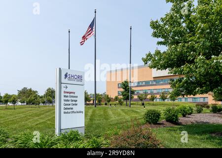 Somers Point, New Jersey - 22 maggio 2023: Cartello d'ingresso al centro medico Shore Foto Stock