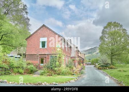 YHA Hostel nel Borrowdale a Longthwaite, Lake District, Cumbria, Inghilterra Foto Stock