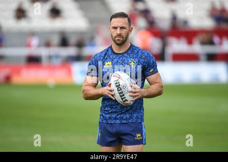 Hull, Inghilterra - 23 giugno 2023 - Luke Gale di Wakefield Trinity. Rugby League Betfred Super League , Hull Kingston Rovers vs Wakefield Trinity at Sewell Group Craven Park , Hull, UK Foto Stock