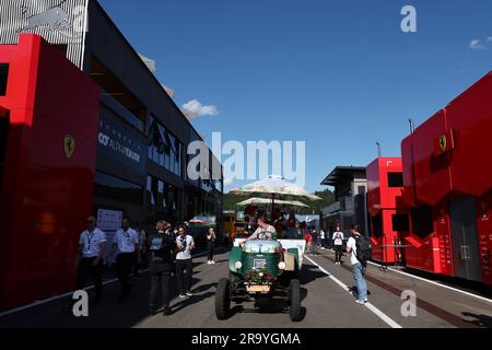 Spielberg, Austria. 29 giugno 2023. Atmosfera Paddock. Campionato del mondo di Formula 1, Rd 10, Gran Premio d'Austria, giovedì 29 giugno 2023. Spielberg, Austria. Crediti: James Moy/Alamy Live News Foto Stock