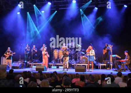 Teatro Romano, Verona, Italia, 28 giugno 2023, Incognito durante Incognito - Tour 2023 - Concerto musicale Foto Stock