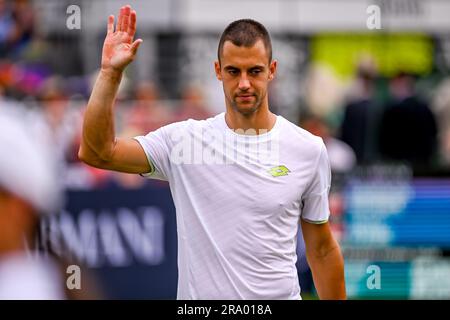 Londra, Regno Unito. 29 giugno 2023. Casper Ruud al Giorgio Armani Tennis Classic all'Hurlingham Club, Londra, Regno Unito, il 29 giugno 2023. Foto di Phil Hutchinson. Solo per uso editoriale, licenza necessaria per uso commerciale. Nessun utilizzo in scommesse, giochi o pubblicazioni di un singolo club/campionato/giocatore. Credito: UK Sports Pics Ltd/Alamy Live News Foto Stock