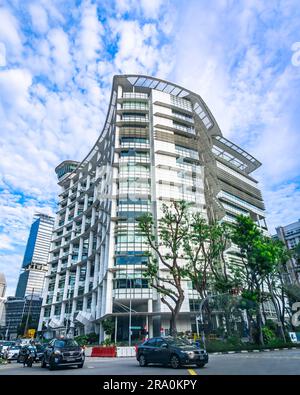 Biblioteca Nazionale di Singapore. E' l'edificio principale del National Library Board, che include la Lee Kong Chian Reference Library e la Central P Foto Stock