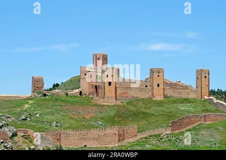 Castello, Castilla-la, Castillo Alcazar, Molina de Aragon, Castilla-la Mancha, Castilla, Spagna Foto Stock