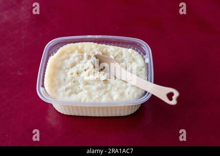 Primo piano del dolce kheer del riso bianco Foto Stock