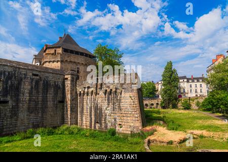 Castello dei duchi di Bretagna a Nantes, Francia Foto Stock