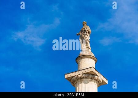 Colonna di Re Luigi XVI a Nantes, Francia Foto Stock