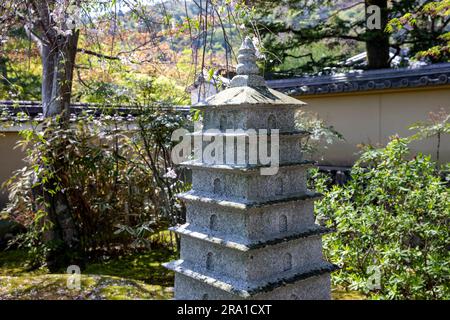 Tempio Kogen Ji a Kyoto, tempio secondario di Tenryu-Ji Head, giardino all'inglese asciutto, Kyoto, Giappone, Asia 2023 Foto Stock