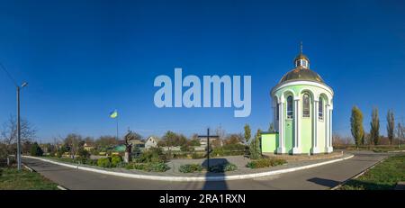 Monumento alle vittime dell'Holodomor a Dobroslav, Ucraina Foto Stock