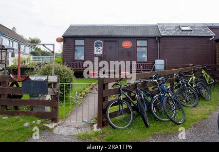 Ufficio postale di Arinagour, Arinagour, Isola di Coll, Ebridi interne, Scozia Foto Stock