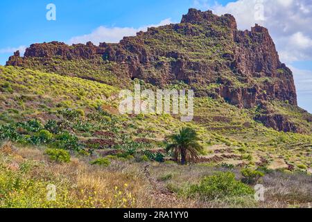 La Fortezza di la Fortaleza nel Barranco de Tirajana , Isole Canarie, Gran Canaria Foto Stock