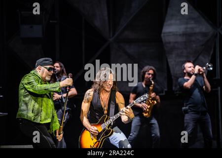 Vasco Rossi vive allo Stadio Arechi di Salerno. (Foto di Giovanni Esposito / Pacific Press/Sipa USA) Foto Stock