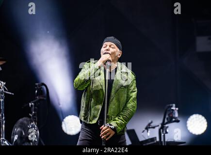 Salerno, Italia. 28 giugno 2023. Vasco Rossi vive allo Stadio Arechi di Salerno. (Foto di Giovanni Esposito/Pacific Press/Sipa USA) credito: SIPA USA/Alamy Live News Foto Stock