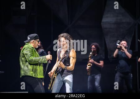 Salerno, Italia. 28 giugno 2023. Vasco Rossi vive allo Stadio Arechi di Salerno. (Foto di Giovanni Esposito/Pacific Press/Sipa USA) credito: SIPA USA/Alamy Live News Foto Stock