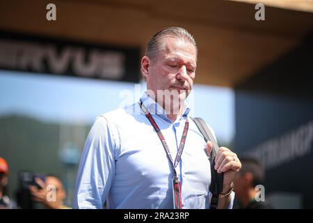 Jos Verstappen (NED) padre di Max Verstappen Red Bull Racing Honda, ed ex pilota di F1, per Arrows; Tyrrel; Benetton; Footwork; E Minardi, durante il GP d'Austria, Spielberg dal 29 giugno al 2 luglio 2023 al RedBull Ring, campionato del mondo di Formula 1 2023. Foto Stock