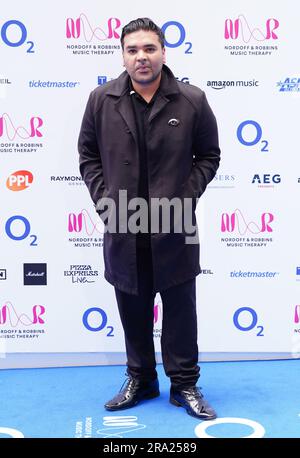 DJ Naughty Boy che partecipa ai Nordoff Robbins O2 Silver Clef Awards al Grosvenor House Hotel di Londra. Data immagine: Venerdì 30 giugno 2023. Foto Stock