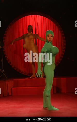 Londra, Regno Unito. Giugno 30 2023. REGNO UNITO. "Hairy" con John-Luke Roberts, Matthew Faucher, Katie Grace Cooper e Jasmine Chiu al Polka Theatre, Wimbledon, 240 The Broadway, Londra, Regno Unito. Credito: Vedere li/Picture Capital/Alamy Live News Foto Stock