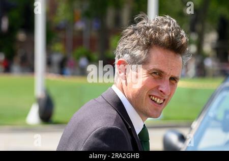 Gavin Williamson MP (con: South Staffordshire) in arrivo al Parlamento, 21 giugno 2023 Foto Stock