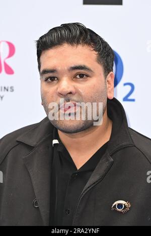 Londra, Regno Unito. 30 giugno 2023. Naughty Boy partecipa ai Nordoff Robbins O2 Silver Clef Awards al Grosvenor House Hotel di Londra. Data immagine: Venerdì 30 giugno 2023. Il credito fotografico dovrebbe leggere: Matt Crossick/Alamy Live News Foto Stock