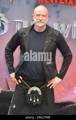 28 giugno 2023. Graham McTavish alla premiere britannica di Netflix "The Witcher" stagione 3, Londra. Sue Andrews/Alamy. Foto Stock