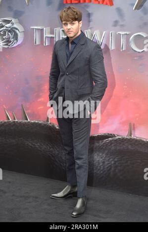 28 giugno 2023. Joey Batey alla premiere britannica di Netflix "The Witcher" stagione 3, Londra. Sue Andrews/Alamy. Foto Stock