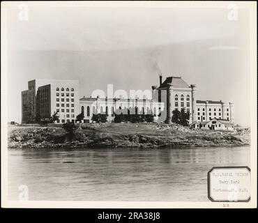 STATI UNITI Prigione navale, Navy Yard, Portsmouth, New Hampshire. Storia amministrativa del primo distretto navale della seconda guerra mondiale Foto Stock