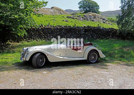 Morgan 4/4 Sports Car a Satterthwaite, nell'English Lake District Foto Stock