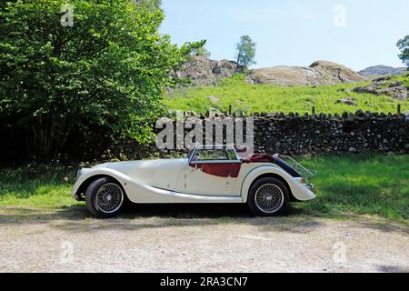 Morgan 4/4 Sports Car a Satterthwaite, nell'English Lake District Foto Stock