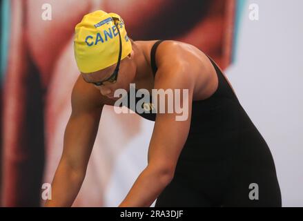 Analia Pigree, Women Heat 50 M Butterfly durante i Campionati francesi di nuoto Elite il 15 giugno 2023 a Rennes, Francia - foto Laurent Lairys / DPPI Foto Stock