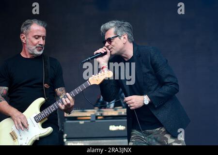 Parigi, Francia. 29 giugno 2023. Benjamin Biolay durante il Fnac Live festival a Parigi, in Francia, il 29 giugno 2023. Foto di Lionel Urman/ABACAPRESS.COM Credit: Abaca Press/Alamy Live News Foto Stock