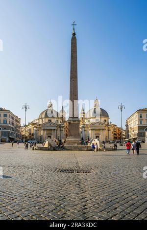 Piazza del popolo, Roma, Lazio, Italia Foto Stock