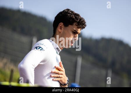 Spielberg, Autriche. 30 giugno 2023. BORTOLETO Gabriel (bra), Trident, Dallara F3, ritratto durante la quinta prova del Campionato FIA di Formula 3 2023 dal 30 giugno al 2 luglio 2023 sul Red Bull Ring, a Spielberg, Austria - foto Diederik van der Laan/Dutch Photo Agency/DPPI Credit: DPPI Media/Alamy Live News Foto Stock