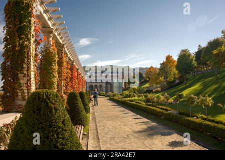 Colonnade a Várkert Bazár Foto Stock