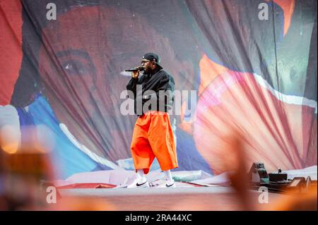 ROTTERDAM - Kendrick Lamar durante un'esibizione al festival hip-hop internazionale Rolling Loud a Rotterdam Ahoy. ANP JESSE WENSING netherlands Out - belgium Out Foto Stock