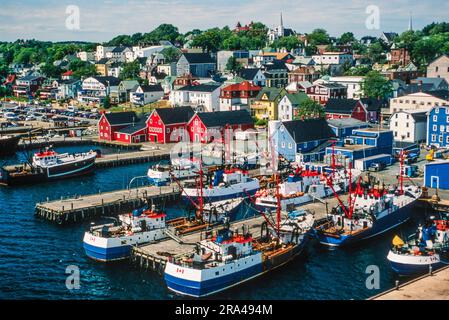 Immagine aerea di Lunenburg, nuova Scozia, Canada Foto Stock