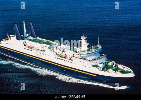 Immagine aerea di MV Caribou, Port aux Basques, Terranova, Canada Foto Stock