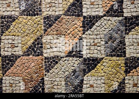 Mosaico geometrico nel museo archeologico di Zeugma Foto Stock